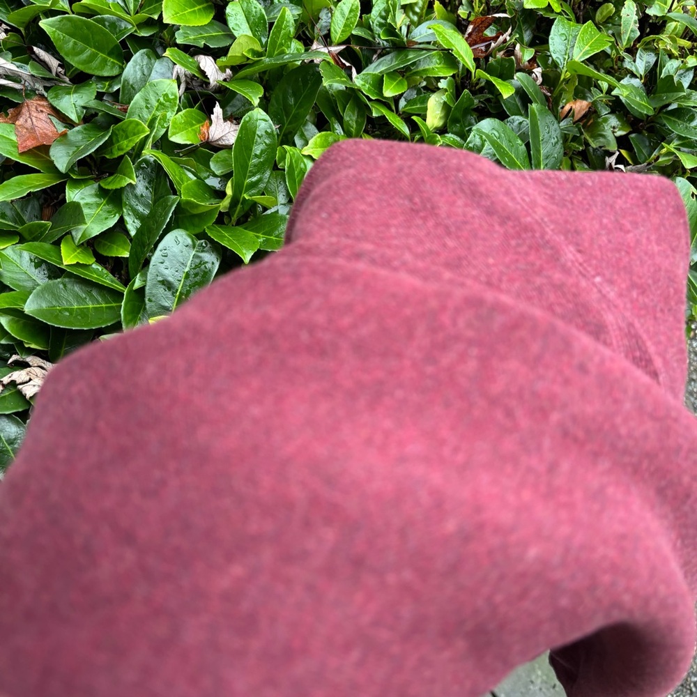 Nat Nast Quarter Zip Burgundy Sweater XL Cotton Blend Classic Casual Preppy - Picture 10 of 10
